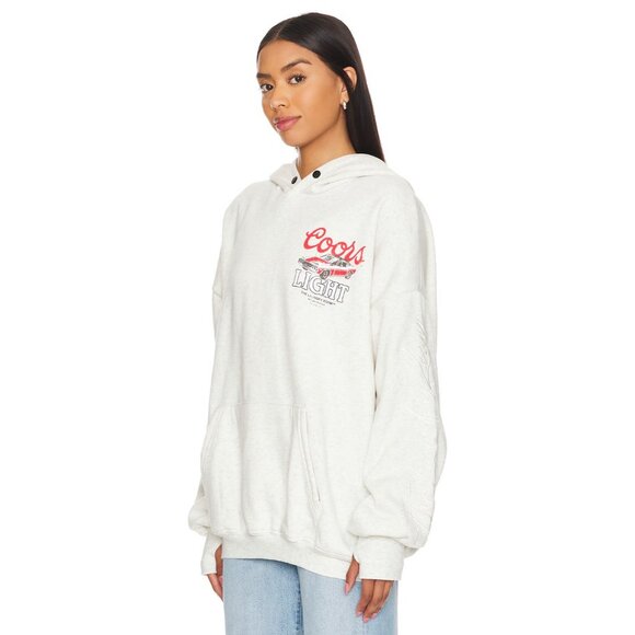 The Laundry Room Coors Racing Hideout Hoodie Pebble Heather Womens Size Small - Picture 4 of 13